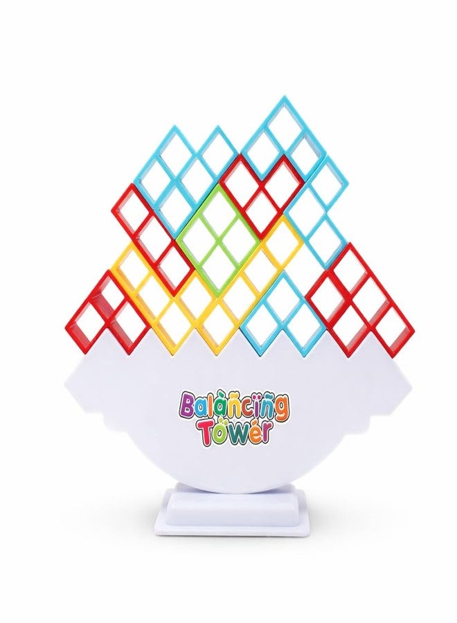 ShinyCharm Tetra Balancing Tower Stacking Toy | Montessori Educational Toy for Early Learning | Educational Toys for Kids | Colorful Balance Puzzle Blocks | Board Games for Toddlers & Preschoolers - Image 1